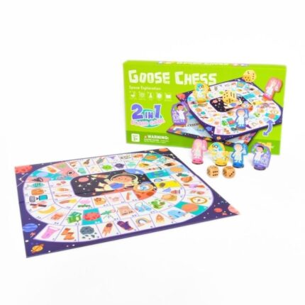Друштвена игра Goose Chess 2 во 1, вселенска тема