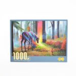 1000-piece puzzle, horse in a colorful forest, 70 x 50 cm