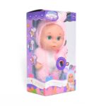 Sweet Baby doll in a soft costume, with bottle and sounds, 22 cm – image 4