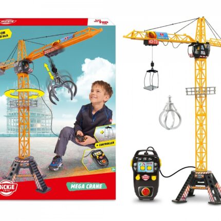 Dickie Toys Мега кран 120 cm со далечински управувач на кабел – слика 2