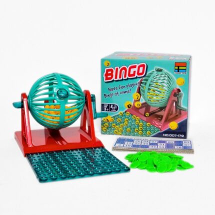 Bingo game with a rotating drum, cards and balls – image 2