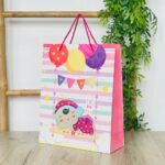 Decorative baby gift bag with baby motif, 26 x 32 x 10 cm – image 3