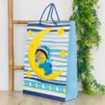Decorative baby gift bag with baby motif, 31 x 42 x 12 cm – image 4