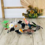 Сет фигури птици Birds Mini Model, 8 реалистични птици со дрвце