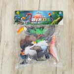 Сет фигури птици Birds Mini Model, 8 реалистични птици со дрвце – слика 4