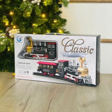 Стаза со воз Classic Train Set со звук, светло и чад, 85 x 85 cm
