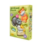 PlayfulMario сложувалка 3D Visual Puzzle мачиња, 120 делови