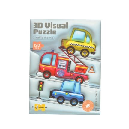 PlayfulMario сложувалка 3D Visual Puzzle возила, 120 делови – слика 2
