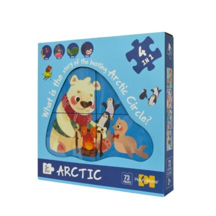 PlayfulMario сет сложувалки Arctic 4 во 1, вкупно 73 делови