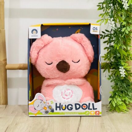 Плишана коала што дише, со смирувачко светло и звуци, Hug Doll