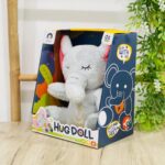 Плишано слонче што дише, со смирувачко светло и звуци, Hug Doll – слика 4