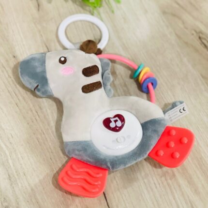Музичка плишана жирафа со глодалка и светло Soothe and Glow