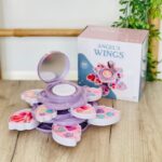 Детски сет шминки Angel's Wings во кутија во облик на цвет со огледало