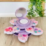 Детски сет шминки Angel's Wings во кутија во облик на цвет со огледало – слика 2
