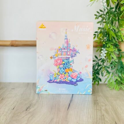 Мини конструктивни коцки замок со музичка кутија, 328 делови – слика 2