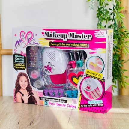Сет за маникир Makeup Master со печка за сушење, лакови и налепници – слика 2
