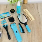 Берберски сет Hair Salon со машинка за шишање што вибрира и додатоци – слика 3