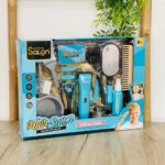 Берберски сет Hair Salon со машинка за шишање што вибрира и додатоци – слика 4