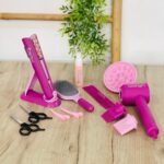 Фризерски сет Styling Salon со фен и пегла за коса на батерии