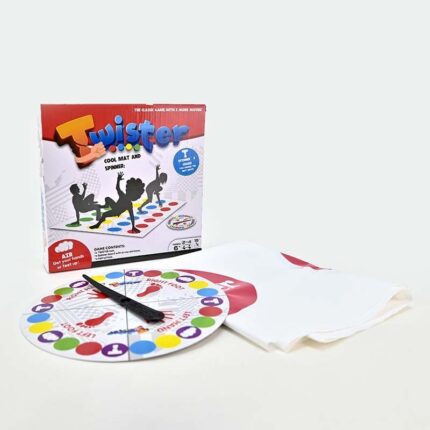 Друштвена игра Твистер со подлога и вртелешка, за 2–4 играчи