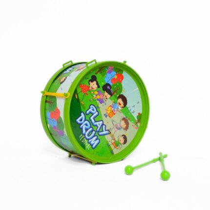 Детско пластично тапанче Play Drum со две палки, 20 x 10 x 20 cm