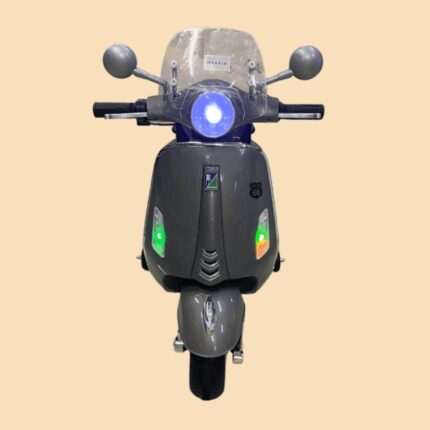 Rapid Children's battery-powered scooter 12 V, gray, with Bluetooth and USB – image 2