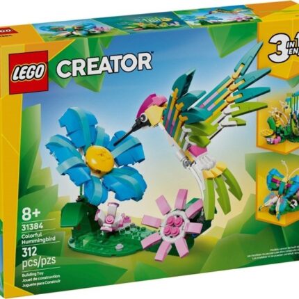 LEGO® Creator 3-во-1 Диви животни: Шарено колибри (31384)
