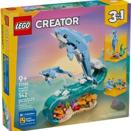 LEGO® Creator 3-во-1 Морски животни: Прекрасни делфини (31385)