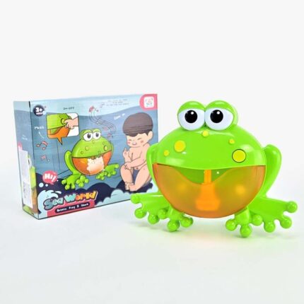 Машина за меурчиња Жаба Sea World со звуци, играчка за капење