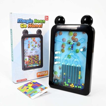 Логичка игра Magic Bean Go Home, со топчиња и шеми, црна
