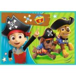Trefl Сложувалка 4 во 1 Paw Patrol – Веселата екипа, 12, 15, 20 и 24 парчиња – слика 5