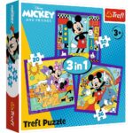 Trefl Disney Mickey Mouse and Friends 3-in-1 puzzle, 20, 36 and 50 pieces