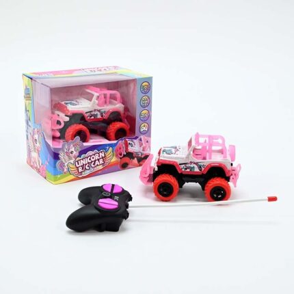 Џип на далечинско управување Unicorn R/C Car, розев со еднорог