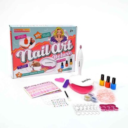 Сет за маникир Nail Art Deluxe со лак за нокти и налепници