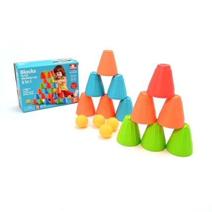 Сет чаши за редење Quick Stacking Cup 3 во 1, со топчиња