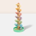 Tooky Toy Дрвена стаза со топчиња Ball Track Game TH731N, 36,7 cm