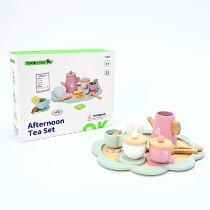 Tooky Toy Дрвен сет за чај Afternoon Tea Set TJ271, 21 дел