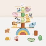 Tooky Toy Stacking Animals wooden stacking and balance set, 29 pieces – image 2