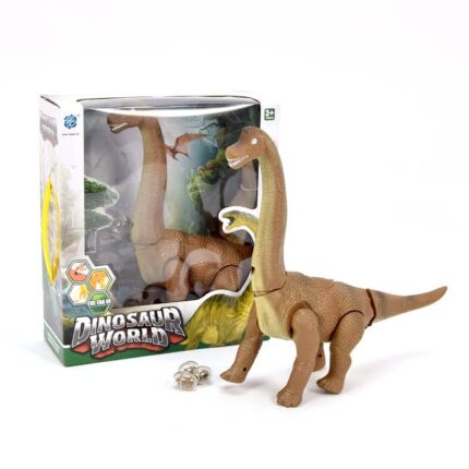 Диносаурус на батерии Dinosaur World што оди, со светла и звуци