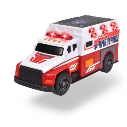 Dickie Toys Брза помош City Ambulance со светло и звук, 15 cm