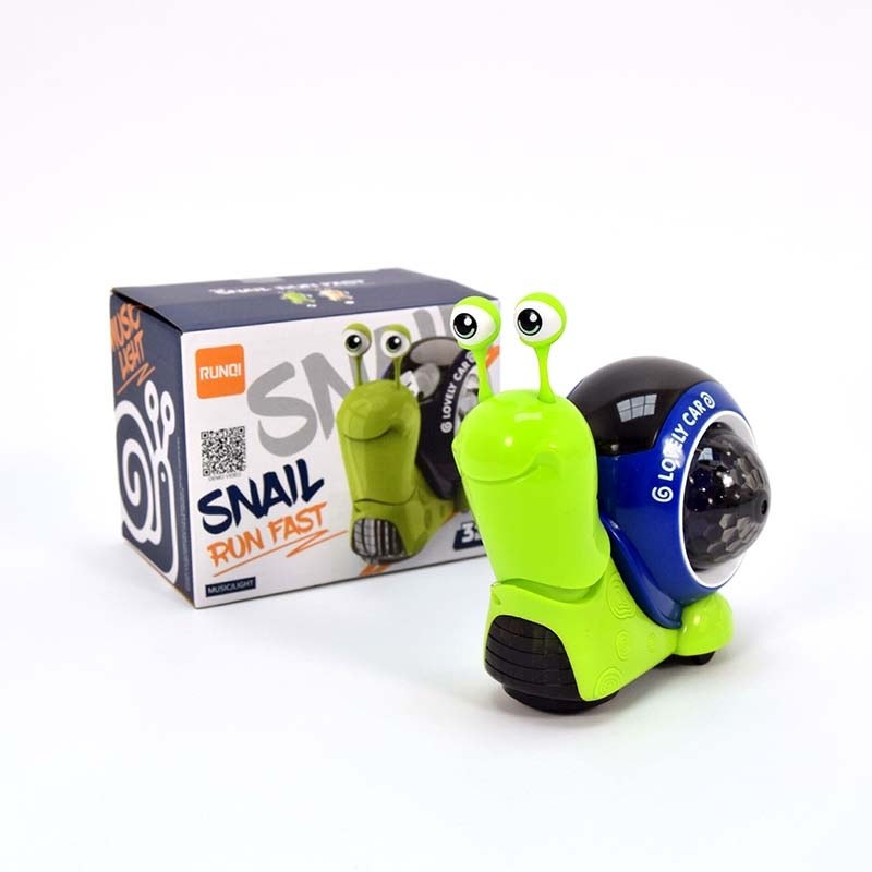 Музички полжав Snail Run Fast, играчка на батерии со музика Музички полжав Snail Run Fast, играчка на батерии со музика