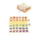 Viga Дрвена сложувалка за учење бои Learning Colors Puzzle Set, 6 бои
