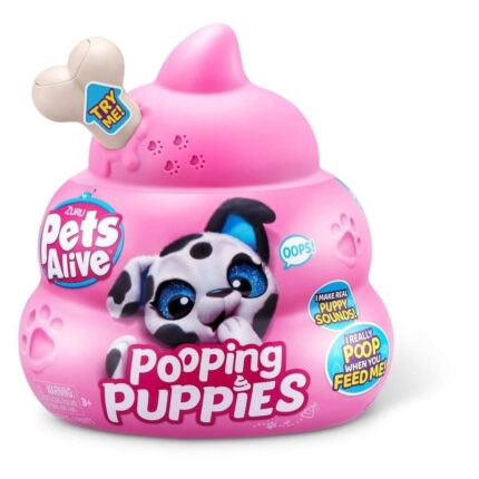ZURU Pets Alive Интерактивно кученце изненадување Pooping Puppies (асортиман)