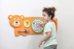 Viga Дрвена ѕидна играчка со активности Мече, 91 x 32 cm – слика 5