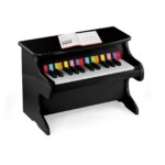 Viga Piano prej druri për fëmijë My First Piano, 25 tasta, e zezë