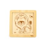 Viga Дрвена сложувалка Handy Puzzle Лав, 4 дела – слика 3