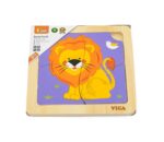 Viga Дрвена сложувалка Handy Puzzle Лав, 4 дела – слика 4