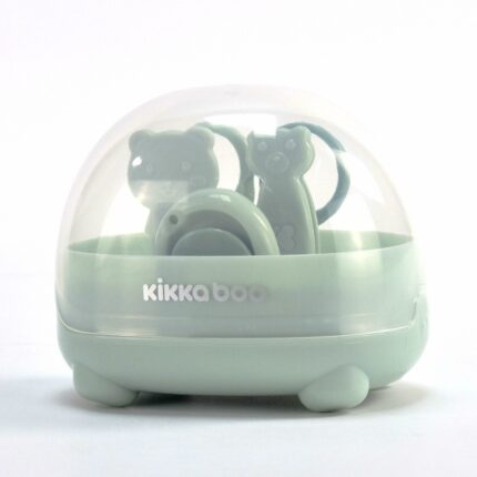 Kikka Boo Сет за маникир за бебиња Bear во кутија со мече, минт