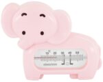 Kikka Boo Elephant bath thermometer in the shape of a baby elephant, pink