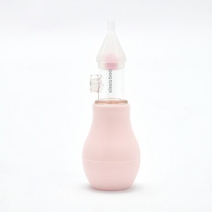 Kikka Boo Аспиратор за нос Anti-reflux со мек силиконски врв, розов – слика 2